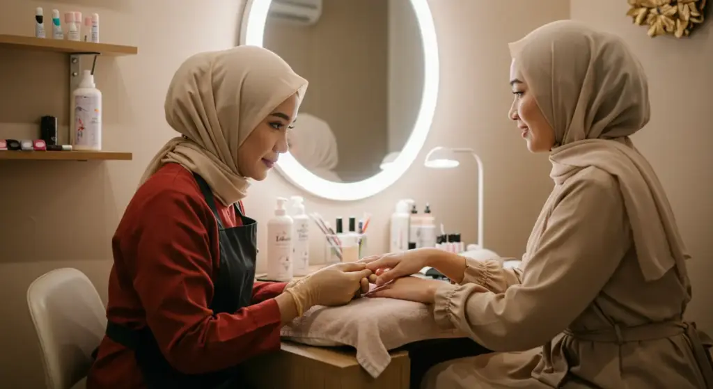 Suasana salon ZAZA Salon & Spa Muslimah
